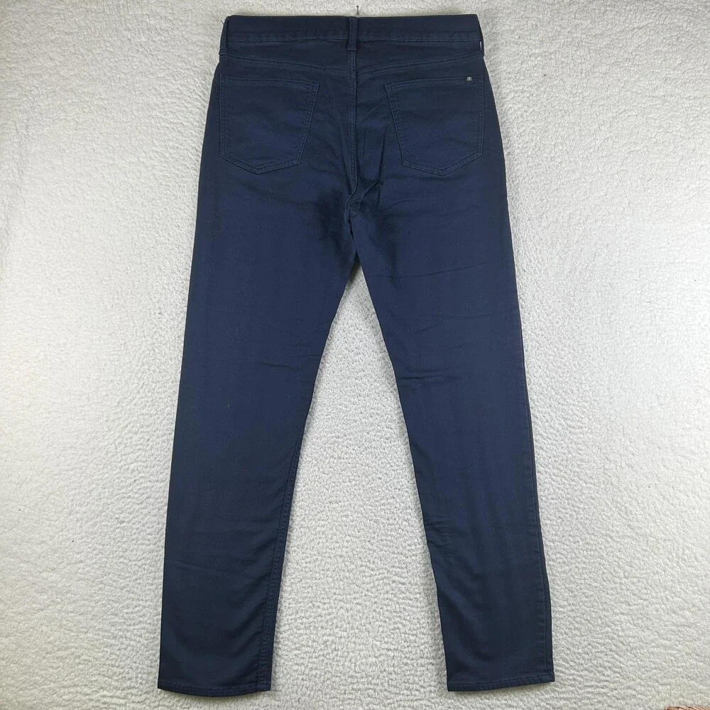 Banana Republic Jeans Mens 34x32 Dark Wash Blue Skinny Stretch Denim Zip Fly